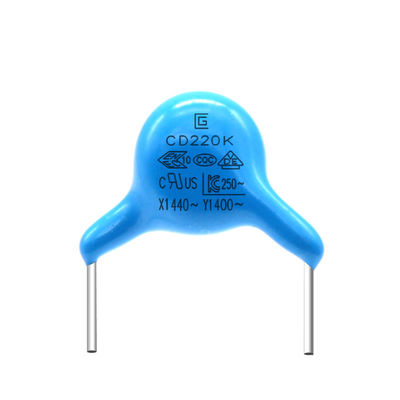 Ceramic Y1 Safety Capacitor 220K Flame Retardant Epoxy Resin Package​