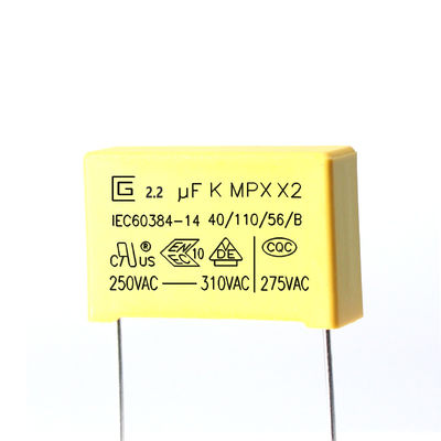 2.2uf 185K 225VAC Metallized Polypropylene Film Capacitor 2.2 Uf