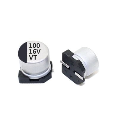 100uf 16v Aluminum Electrolytic Capacitor Very Large Capacitance Per Unit Volume