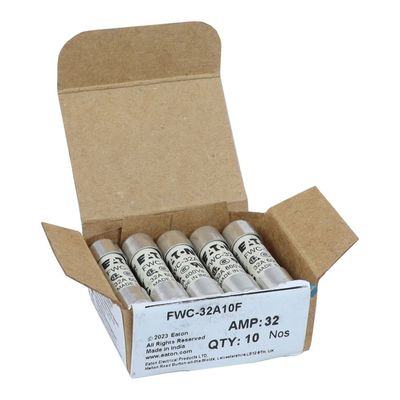 Excellent Cycling Capability And  Performance Cramic Fuse Eaton Bussmann 10 X 38 Mm Ferrule Fuse FWC-32A10F