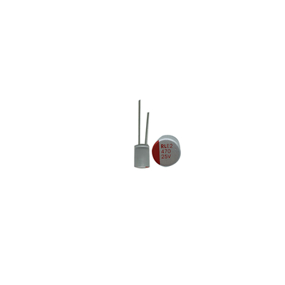 6.3mm X 5.4mm 470UF25V Miniature Aluminum Electrolytic Capacitors Low ESR Of 0.035 Ohms 100kHz