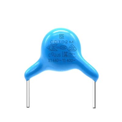 102M/400V Ceramic Capacitor Types High Temperature Resistance / Flame Retardant
