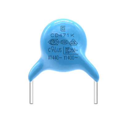 Hight Voltage 471K Capacitor , Class Y1 Capacitor High Frequency Loss