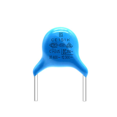 Small Loss Y2 Safety Capacitor 151K Ceramic Material for Power filter