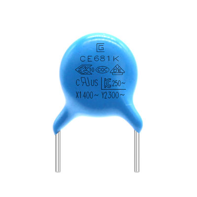 Ceramic 681K Y2 Safety Capacitor 300VAC For Switching Power Supply