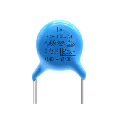 Long Service Life Small Ceramic Capacitor 152M 300VAC For Antenna Coupling / Bypass Circuit