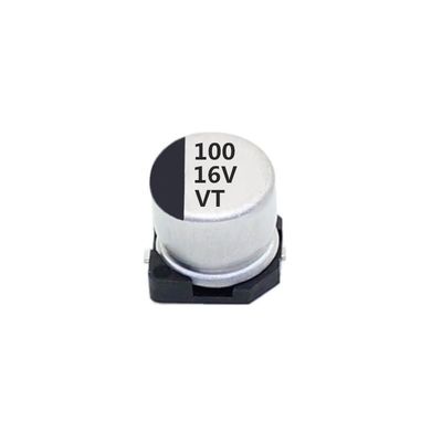 Stable Performance 100uf 16v SMD Capacitor , Electrolytic Aluminium Capacitor