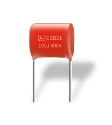 CBB21 105J 400V P15MM Metallized Polypropylene Capacitors Good Moisture Resistance