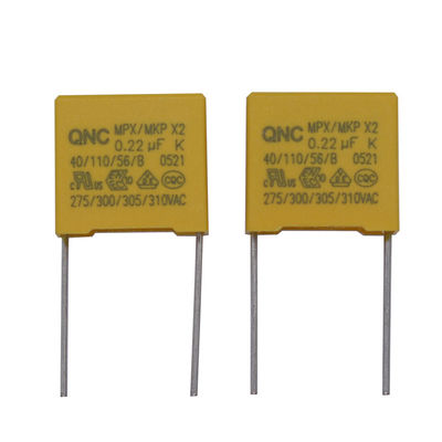 Radial X2 Safety Capacitor 10.1UF 0.47UF1.0UF 2.5 Times Surge Voltage -40.C To 85.C Operating Temperature Range