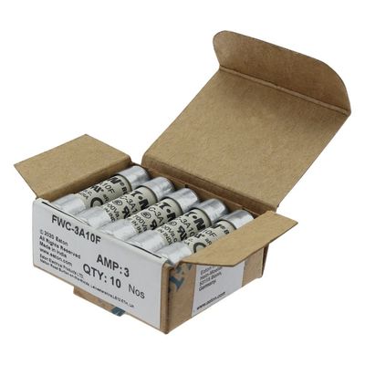 Excellent Cycling Capability And Performance Cramic Fuse Eaton Bussmann 10 X 38 Mm Ferrule Fuse FWC-3A10F