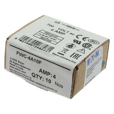 Excellent Cycling Capability And  Performance Cramic Fuse Eaton Bussmann 10 X 38 Mm Ferrule Fuse FWC-4A10F