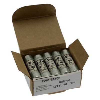 Excellent Cycling Capability And  Performance Cramic Fuse Eaton Bussmann 10 X 38 Mm Ferrule Fuse FWC-6A10F