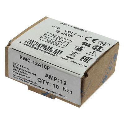 Excellent Cycling Capability And Performance Cramic Fuse Eaton Bussmann 10 X 38 Mm Ferrule Fuse FWC-12A10F