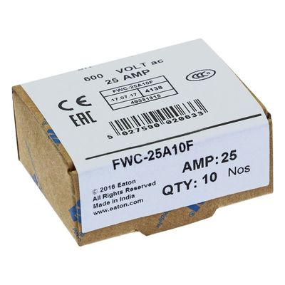 Excellent Cycling Capability And Performance Cramic Fuse Eaton Bussmann 10 X 38 Mm Ferrule Fuse FWC-25A10F