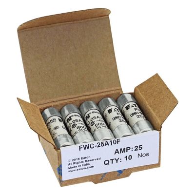 Excellent Cycling Capability And Performance Cramic Fuse Eaton Bussmann 10 X 38 Mm Ferrule Fuse FWC-25A10F