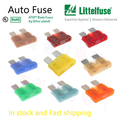 Automotive Littelfuse 7.5A Auto Blade Fuse Brown 32V Dc  Mfr Part No 0287007.5.PXCN