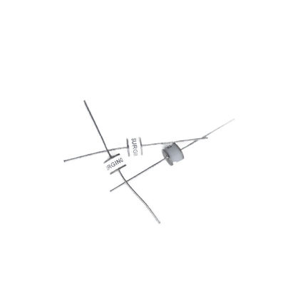 UL Recognized Axial Termination Coaxial Gas Discharge Tube With 2 Electrodes And 1pF Capacitance